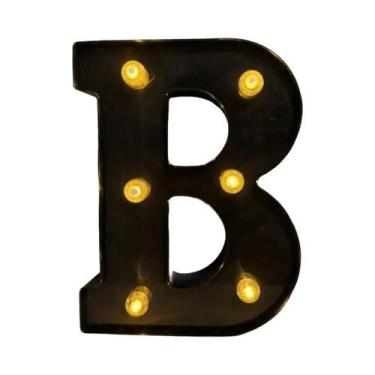 Imagem de Letras E Números De LED Pretos Iluminados Para Decoração De Casa, Bar,