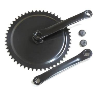 Imagem de Pedivela Aço De Bike Fixa 170Mm 1 Coroa 52 Dentes Preto