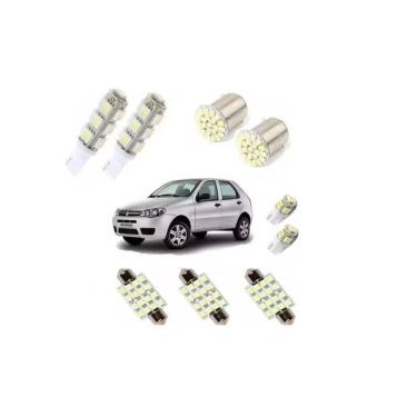 Imagem de Kit Lâmpadas Led Palio Pingo Teto Placa Meia Luz Ré