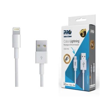 Imagem de Cabo Carregador Usb Lightning Iphone 2.4a 1m Casu-100l Branco Proeletronic