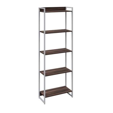 Imagem de Estante Dynamica 60x30x187cm C/05 Prateleiras Nogal / Est.branca Nogal / Est.branca