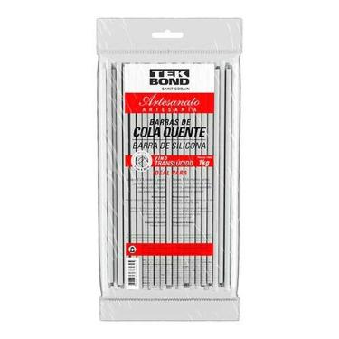 Imagem de Bastão De Cola Quente 7mm 1kg Translúcido - Ideal Para Montagens E Colagens