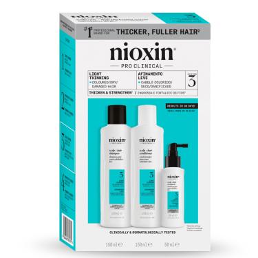 Imagem de Nioxin Sistema 3 Kit c/ Shampoo 150ml+Condi 150ml+Trat 50ml