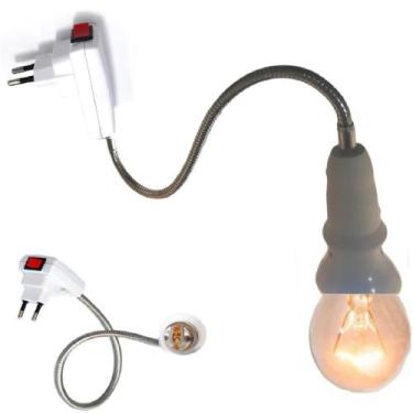Imagem de Tomada Soquete Flexível Lâmpada E27 40cm Interruptor - Best