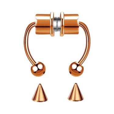 Imagem de Anel De Nariz Falso Para Mulheres, Clip De Septo Sem Perfuração, Joias