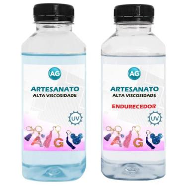 Imagem de Resina Epoxi Para Artesanato Alta Viscosidade Ag 7,5Kg - Resinas Ag