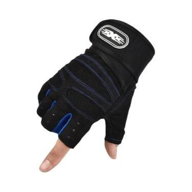 Imagem de Luvas De Fitness Unissex Com Dedos Cortados, Antiderrapantes, Protetor