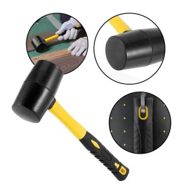 Imagem de Martelo de Borracha 500g Profissional para Marcenaria e Construção - N