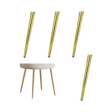 Imagem de Pés De Móveis De Metal (4 Peças) - Acessórios De Reposição Para Mesa, 