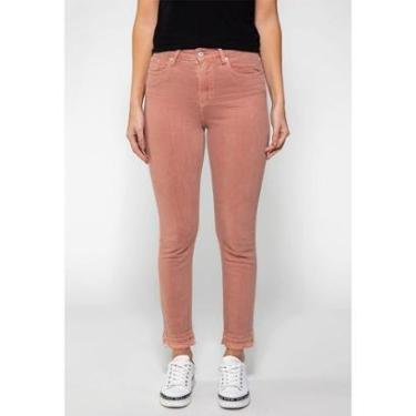 Imagem de Calça Sarja Cintura Alta Skinny Guess Rosa-Feminino