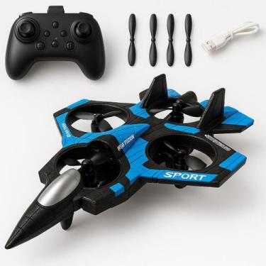 Imagem de Avião drone YP5Max Jato Controle Remoto Brinquedo Acrobatico - GYRO, A