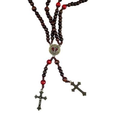 Imagem de Terço do Casal Por Onde For Quero Ser Seu Par com 2 Unidades - F Emy