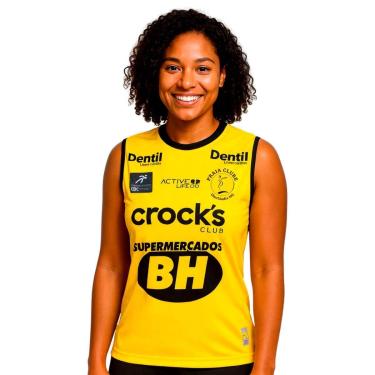 Imagem de Camisa de Vôlei Time Feminino Praia Clube 2026 Amarela Feminina-Feminino