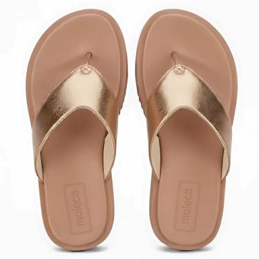 Imagem de Chinelo Moleca Flat Casual Conforto Estilo, Off white, 36