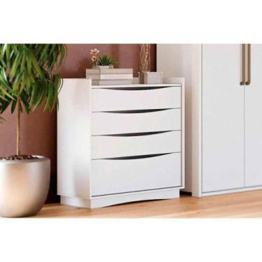 Imagem de Cômoda Infantil Complet M260 c/ 4 Gavetas Branco - Kappesberg