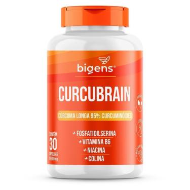 Imagem de Curcubrain Cúrcuma Longa + Fosfatidilserina, Vitamina B6, Niacina, Colina 30 Caps - Bigens-Unissex