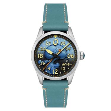 Imagem de Relógio AVI-8 Spitfire Peanuts Snoopy Flying Ace Automatic Azure Blue AV-4150-03-Masculino