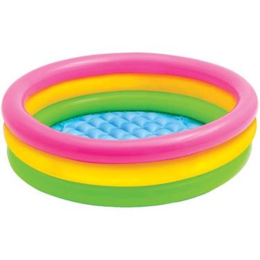 Imagem de Piscina inflável banheira para Bebê Colorida Intex 56 Litros