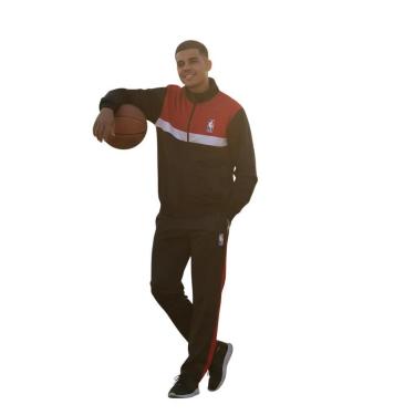 Imagem de AGASALHO MASCULINO TRILOBAL NBA LOGOMAN CARTIER PRETO VERMELHO-Masculino