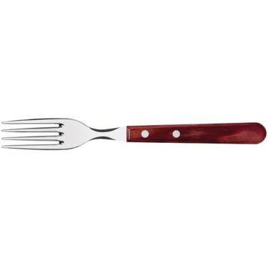 Imagem de Garfo de Mesa Tramontina Aço Inox Churrasco - Polywood, Vermelho