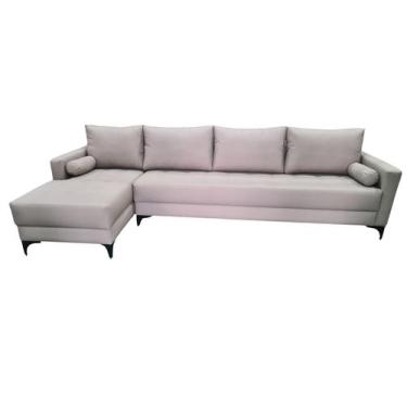 Imagem de Sofá  Chaise Resty Lado Esquerdo Tecido Acquablock Pé Aço Preto  290x1