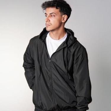 Imagem de Jaqueta Corta Vento Masculina Esportiva Impermeável Leve com Capuz Cas