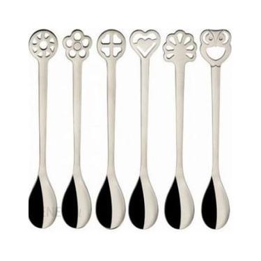 Imagem de CONJUNTO BUGATTI  6 COLHERES SOBREMESA LUCKY CHARM IN050A086