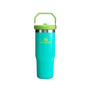 Imagem de GARRAFA STANLEY TÉRMICA TUMBLER FLIP STRAW 887ML VERDE TROPICAL TEAL 08596-00