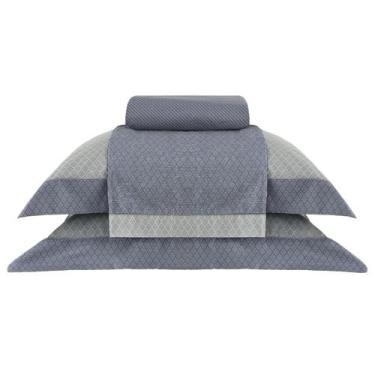 Imagem de Kit Jogo de Lençol Buddemeyer 4 Peças Cama Queen 200 Fios Estampado Gr