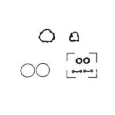 Imagem de Jogo Junta Cambio Kombi 1300 1600 K152403e com Trava - KRATER