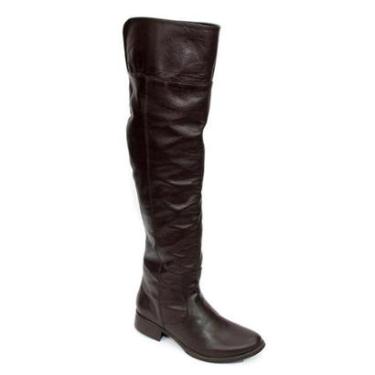 Imagem de Bota Over The Knee Cla-Clê Feminina Couro Cano Alto Conforto-Feminino