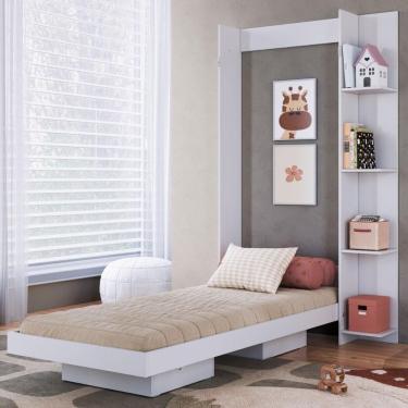 Imagem de Cama de Solteiro Articulada com Estante para Colchão 188x78cm Multimóveis CR40140