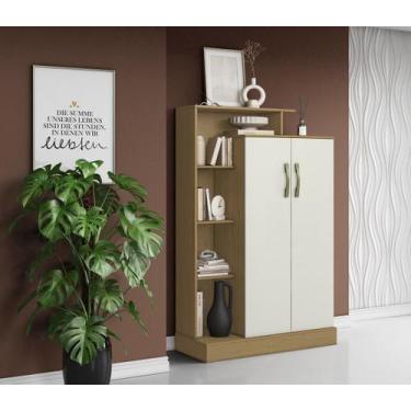 Imagem de Armário Multiuso Florença com 2 Portas e Nicho - Atacama/Off White Ara