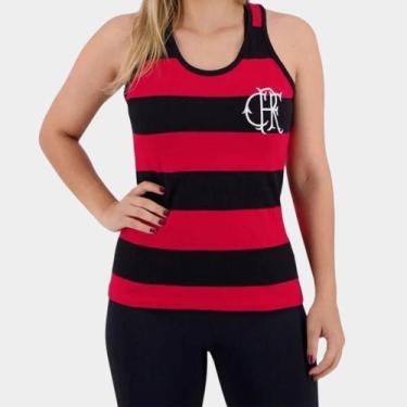 Imagem de Regata Flamengo FlaTri Feminina - Preto e Vermelho - G, G