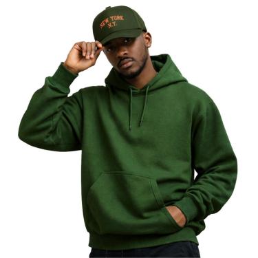 Imagem de Moletom Masculino Canguru com Capuz + Boné Dad Hat Bordado Casual Conjunto Inverno Conf...