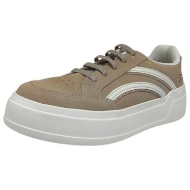 Imagem de Tênis Feminino Casual Estilo Moderno Conforto Brilho Kolosh