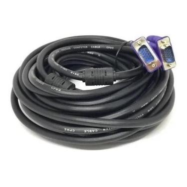 Imagem de Cabo Vga X Vga Com Filtro 10 Metros Para Projetor Monitor Tv - BR-TECH
