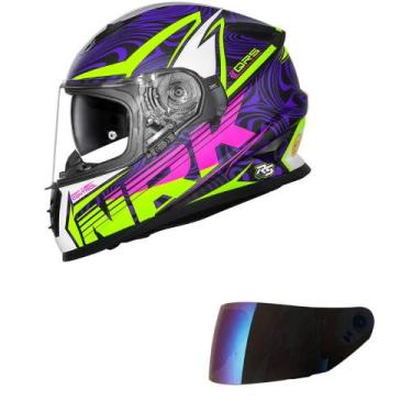 Imagem de Capacete Norisk Soul II Control Preto e Rosa Fosco Mais Viseira Camale