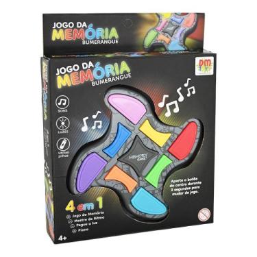 Imagem de Jogo da Memória Eletrônico Bumerangue 4 em 1 com Luz e Som DM Toys DMG