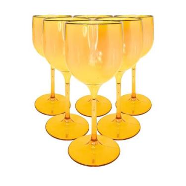 Imagem de Kit 20 Taças de Vinho Acrílico Cristal 260ml Sofisticação e Elegância 