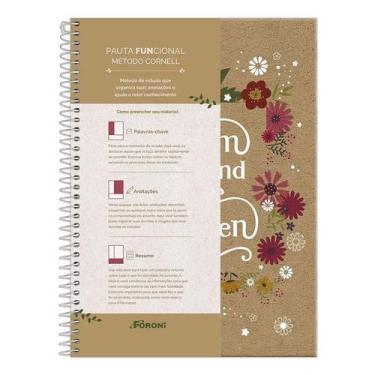 Imagem de Caderno Pauta Funcional Kraft Art 1 Matéria - Foroni - Tendtudo