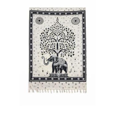 Imagem de Canga Boho Chic Árvore da Vida e Elefante - Loja da ndia