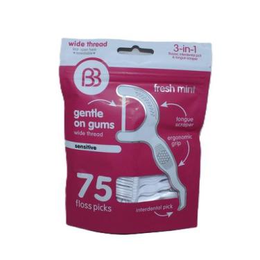 Imagem de Fio dental 3 em 1 c/ haste - Brush Buddies - 75un. - Importado dos E.U