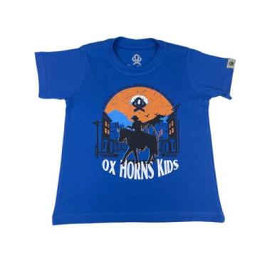 Imagem de Camiseta Country Infantil Ox Horns Azul - Ref. 5171, 12