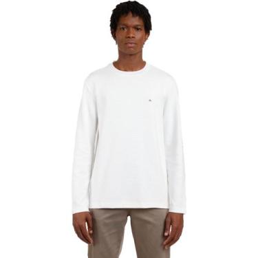 Imagem de Camiseta Aramis Suedine Canelado ML In24 Off White Masculino, GG