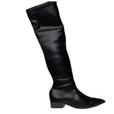 Imagem de Bota carrano western cano longo couro  preto 614008, 38, Preto