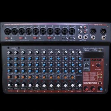 Imagem de Mesa de Som Compacta Soundvoice MC12-BT - 12 Canais - 8750, Preto, 1, 