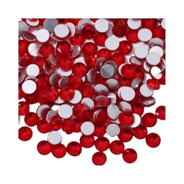 Imagem de Strass De Cristal SS6-SS30 Com Base Plana Não Termo-Adesiva Para Roupa