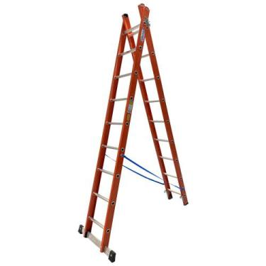 Imagem de Escada Multiuso Fibra 9X16 degraus 2,80M x 5,00M TEAF9X16 W BERTOLO - 