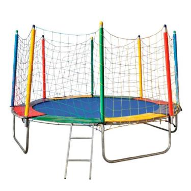 Imagem de Cama Elástica Trampolim Pula Pula 3,05m Nacional Premium Suporta até 2